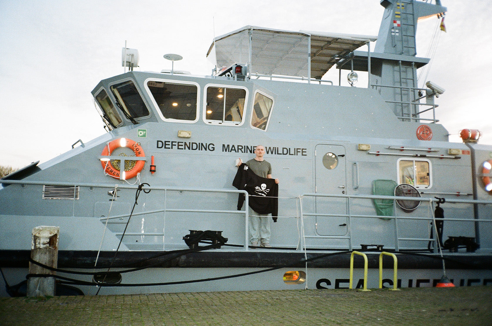 Lars Gödeke on the Triton Sea Shepherd Germany